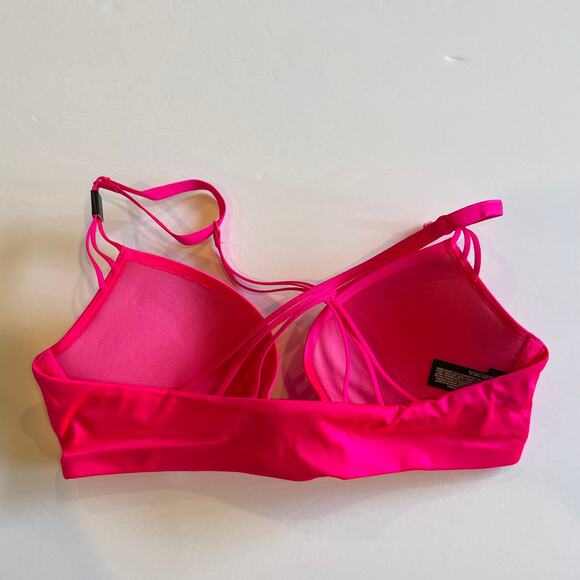 Victoria's Secret Bra Womens 32C Pink Very Sexy Push Up Bra Front Close Bright - Picture 4 of 8